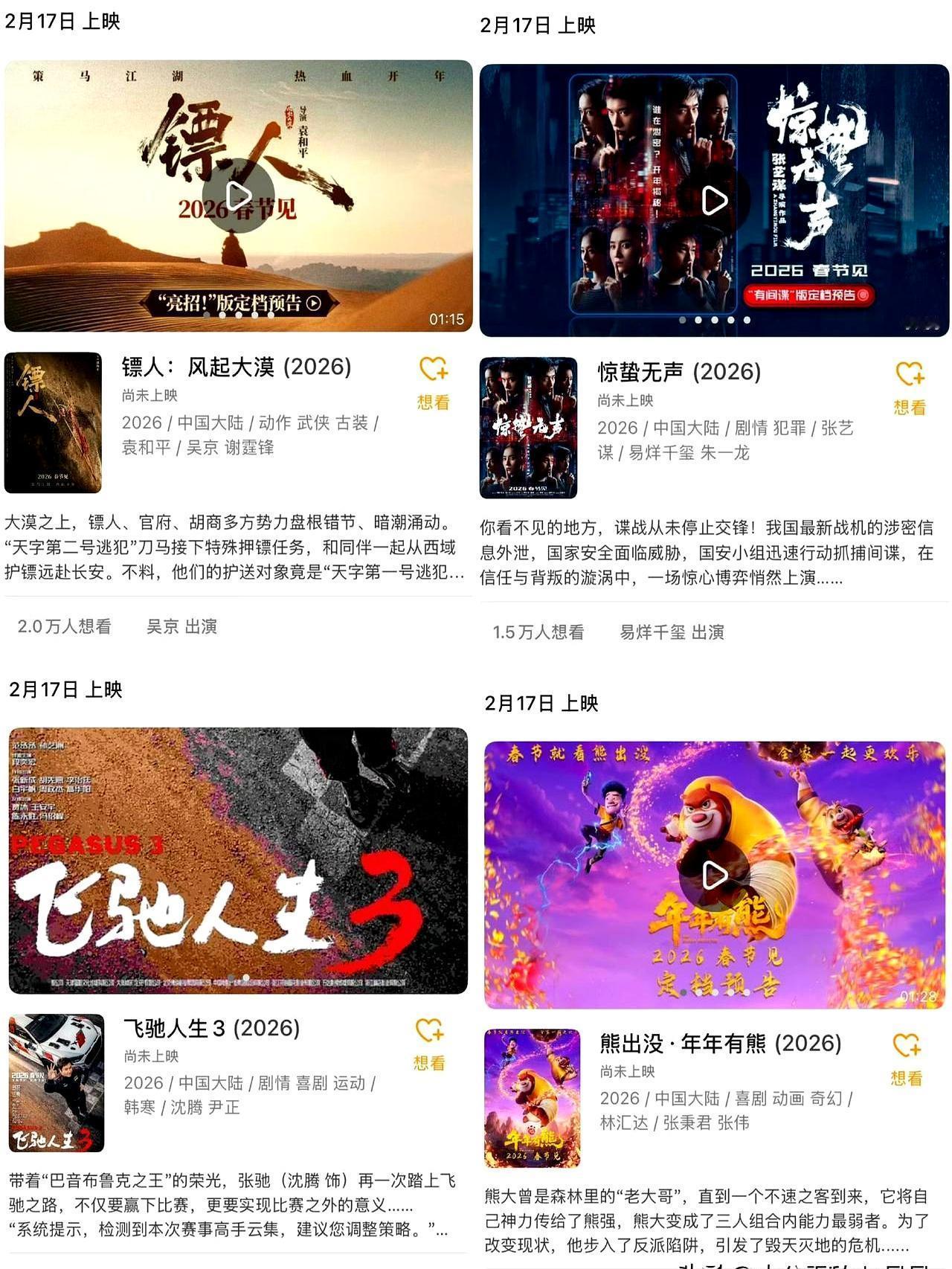 春节档四兄弟上桌，沈腾直接端走最大盆——《飞驰人生3》想看四十万，女的占六成，I