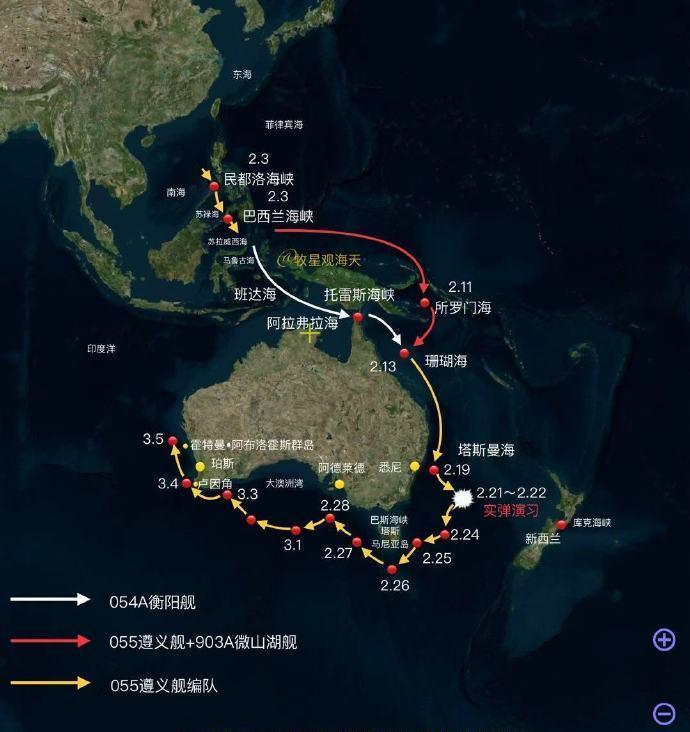 让澳大利亚做梦也没想到，这一次中国会来真的！原来，055遵义舰编队在澳大利亚家