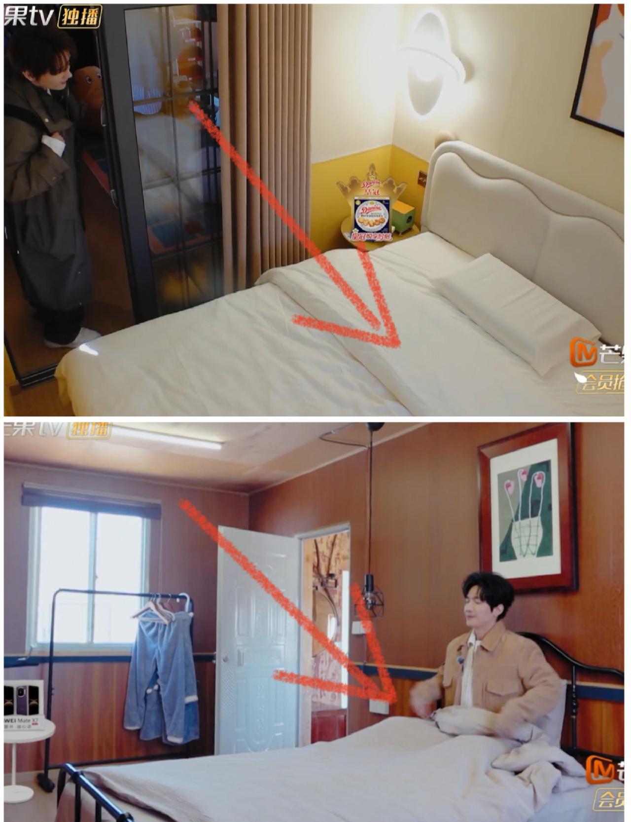 陈楚生床塌了，节目组让他继续睡铁架床。陆虎张远搬进新房间，床铺稳固高档。陈楚