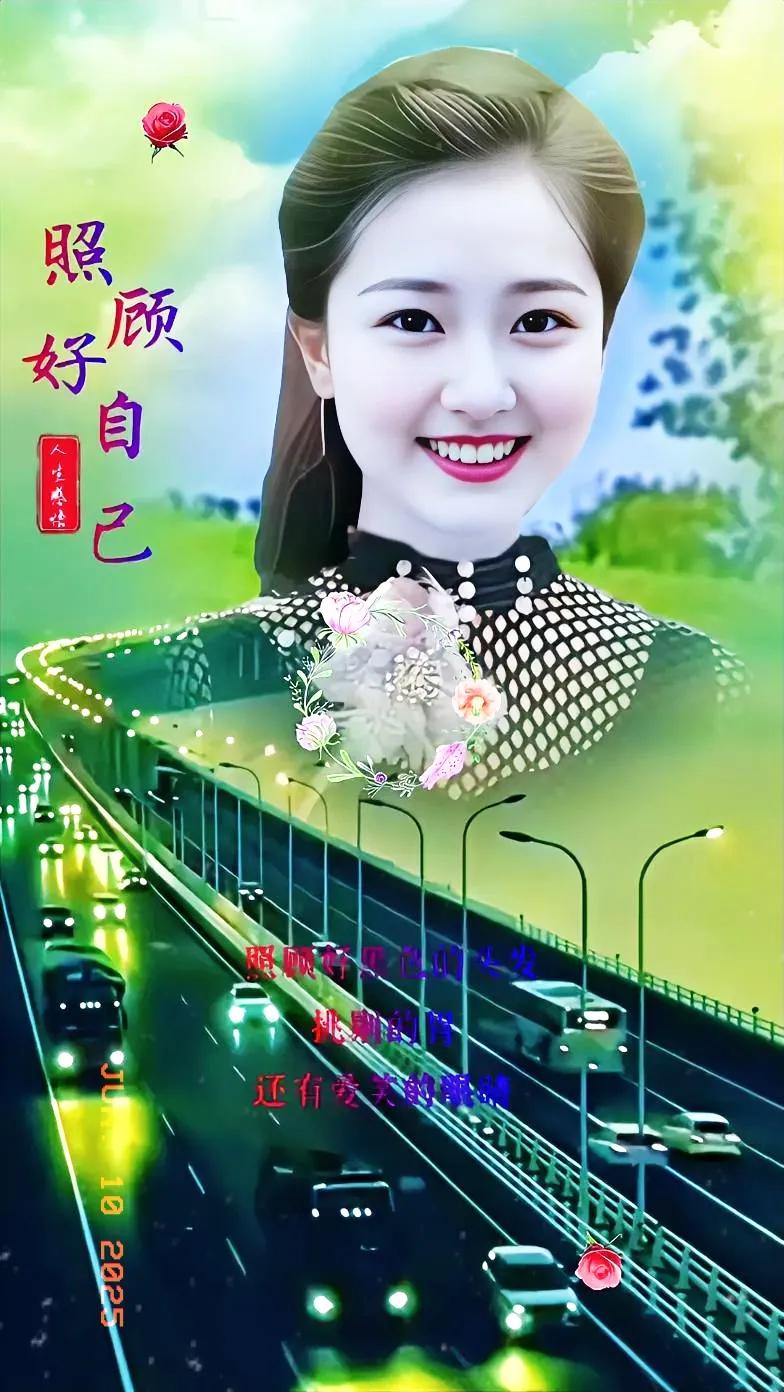 人美歌美，貌美如花，配上城市的夜景灯火透明，显示这小城的景色格外迷人