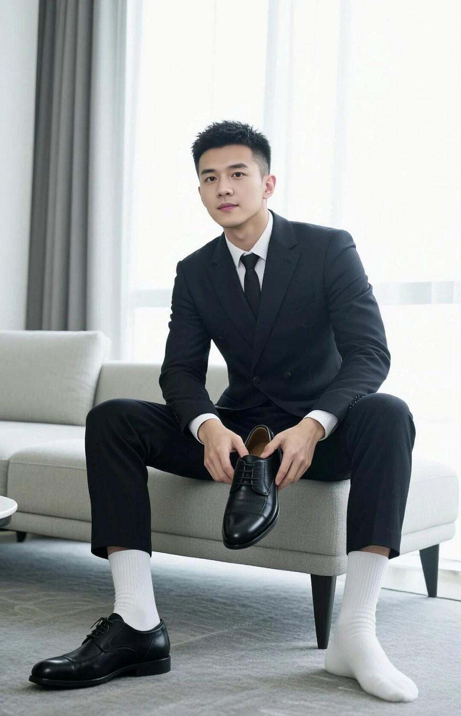 身着正装、帅气逼人的小哥，谁能拒绝得了呀！那盛世美颜，360度毫无死角，简直让人