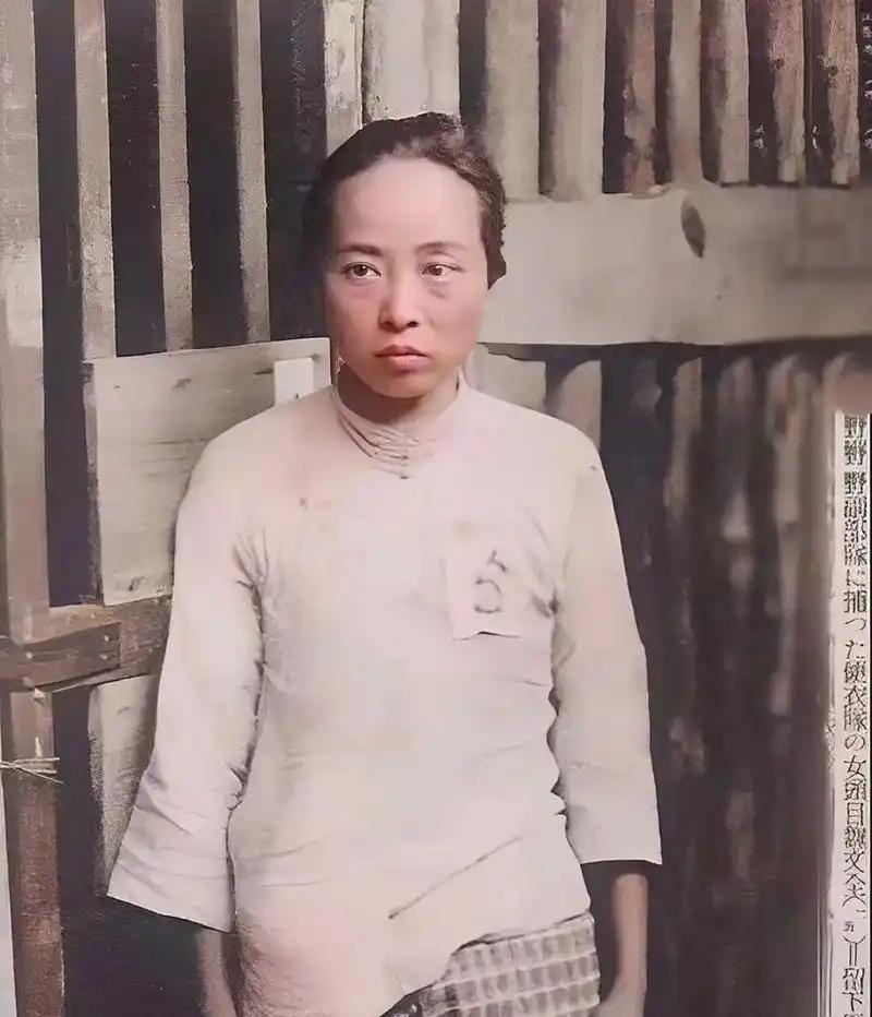 1937年日军轮奸了魏文全，她胸前囚衣上的"5"没人知道它的含义！多年后，从日军