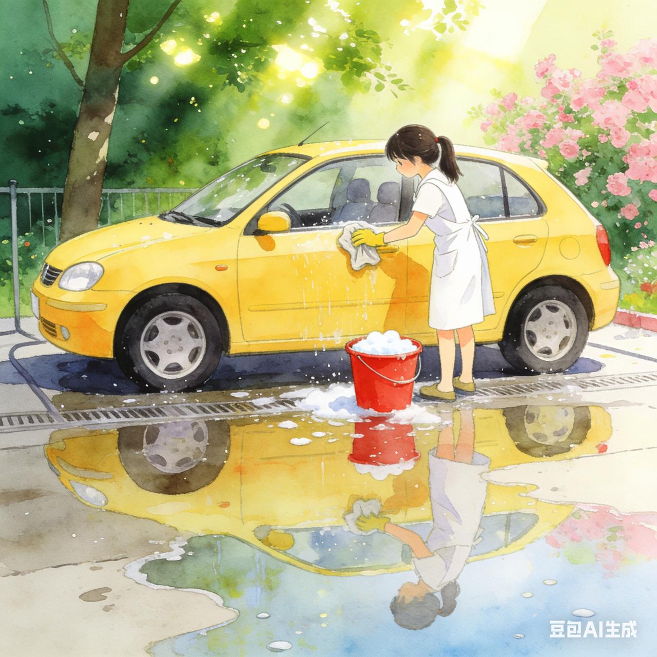 呵呵呵，上午节约了35元。刚去加油站，加油站有给客户洗车券，可以免费洗车，我