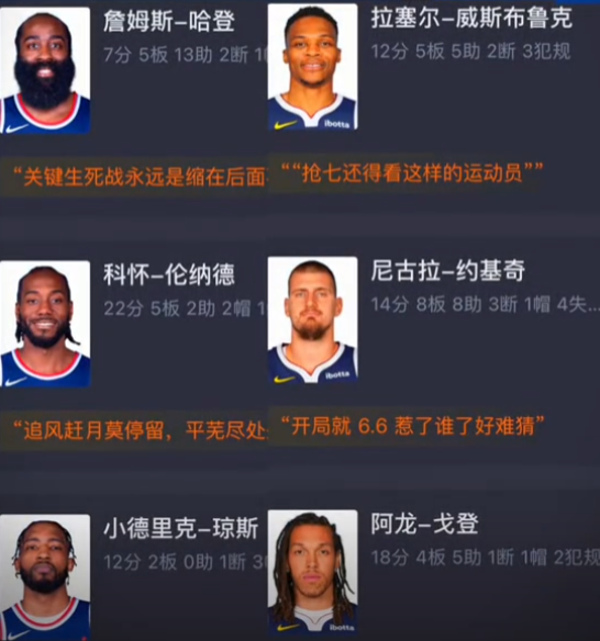 赛季结束，总结一下，卡子一直都不适合搭档传统控卫1.卡子作为被大量包夹的点，