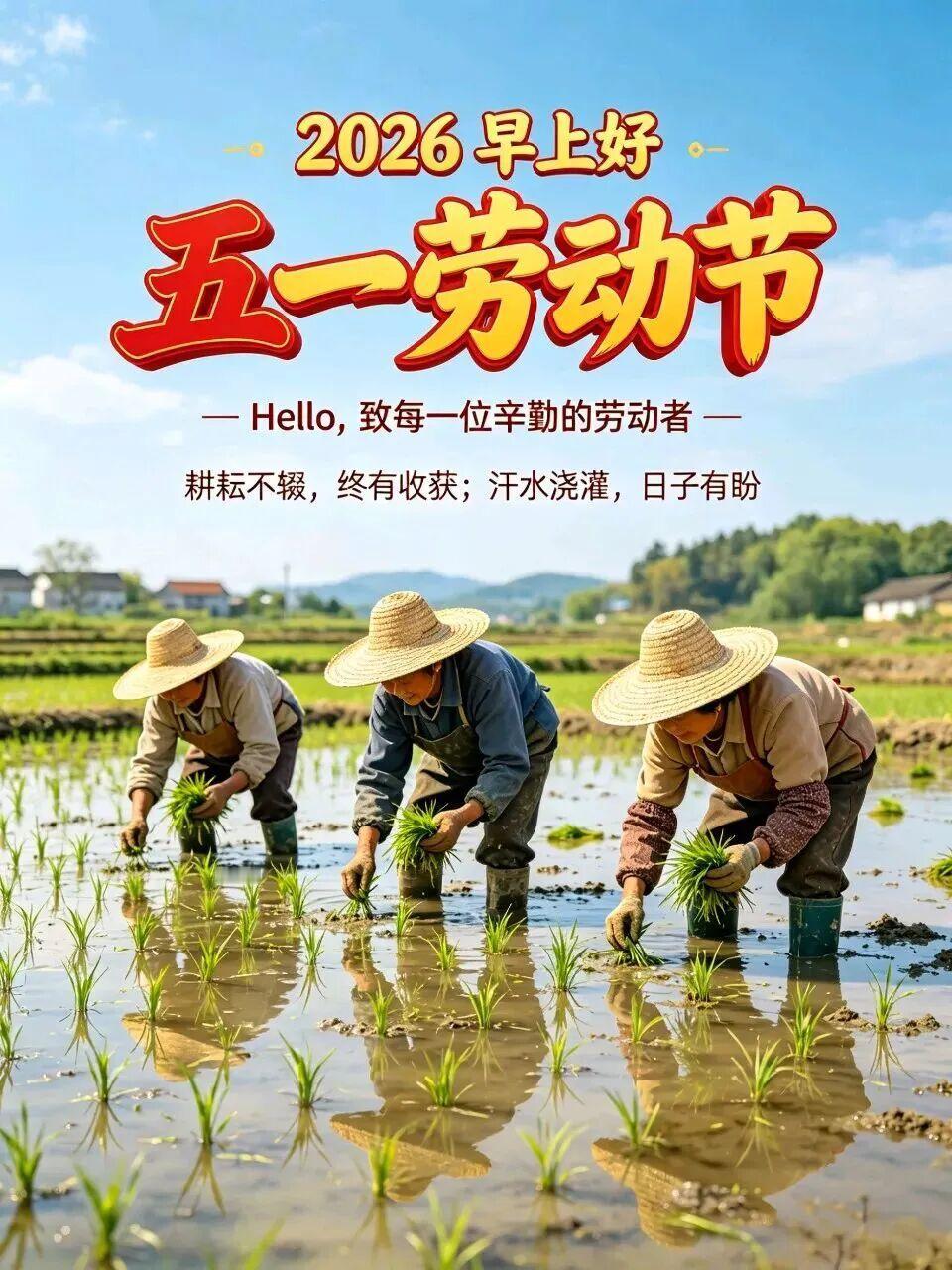 五月清风绕身边🍃，五一佳节送安甜🌸。半生相逢皆是缘💐，朝夕惦念暖心田🙏。