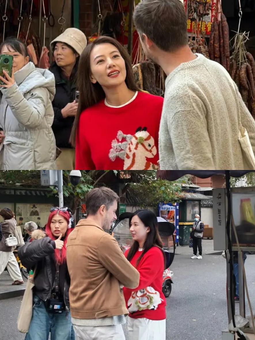 只听过演戏有替身，综艺也有替身吗？有网友在玉林菜市场偶遇综艺拍摄，发现是不认