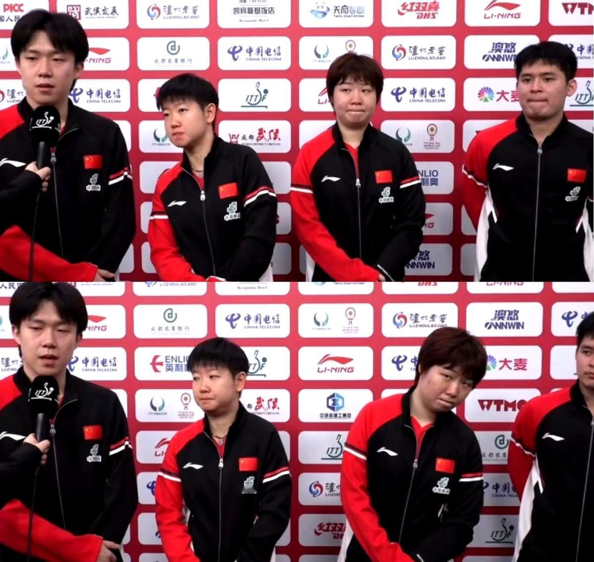 看到王楚钦带队采访的画面，真是有点意思。王楚钦一本正经地对着镜头，越来越有大