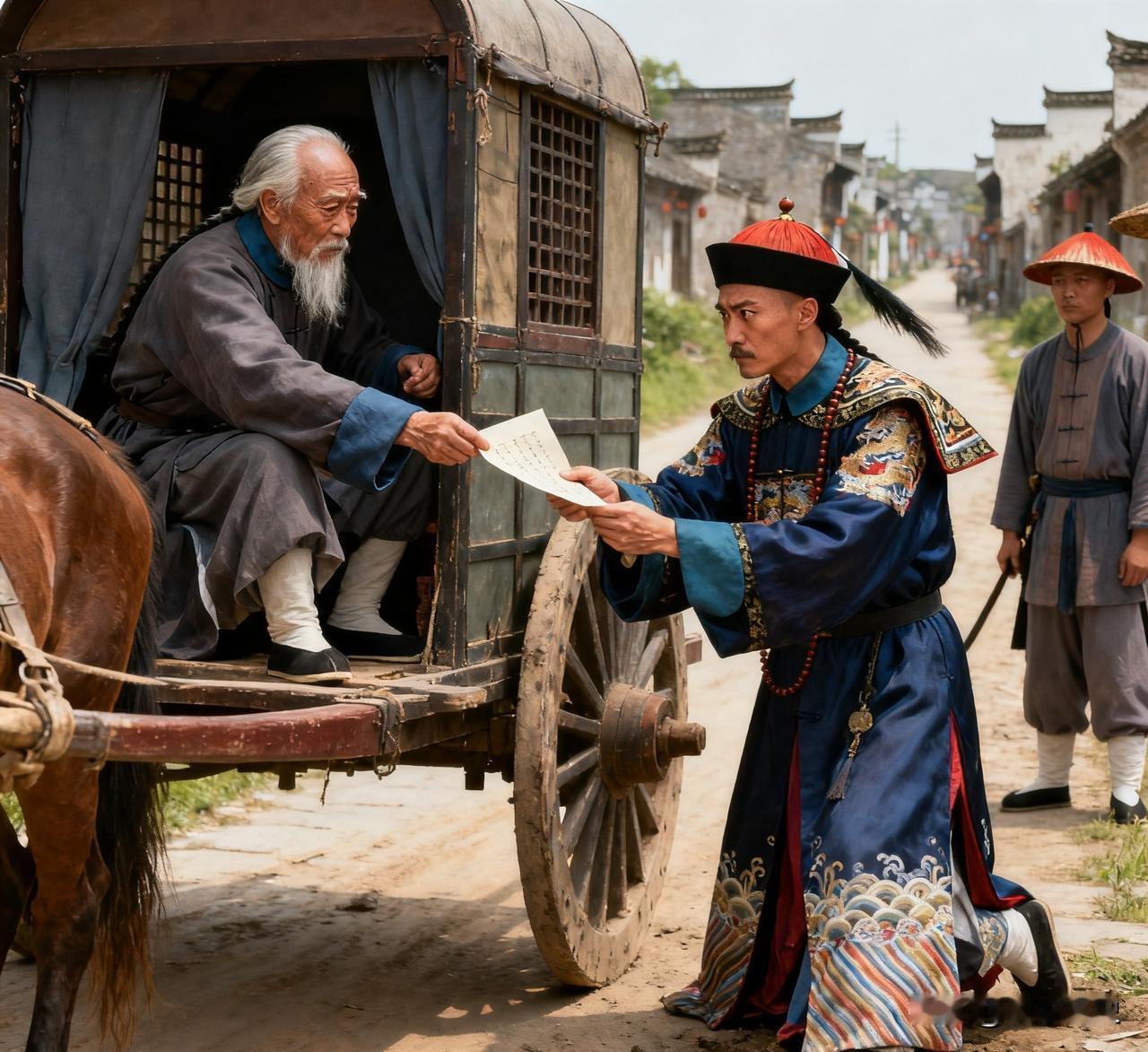 左宗棠告老还乡，半路被县令拦下索要500两！他不发一言递出一张纸，县令看后瞬间瘫