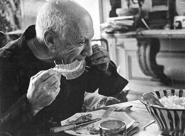 50年代著名画家毕加索的日常生活