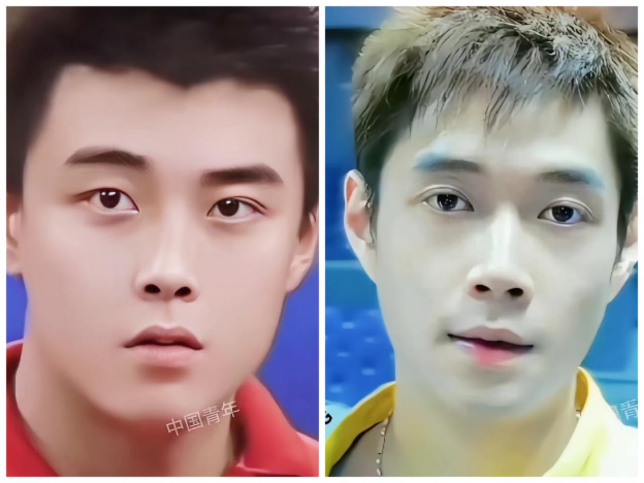 年轻时的王皓和邱贻可长得真帅，完全是两种风格的天花板颜值！王皓是那种清清爽