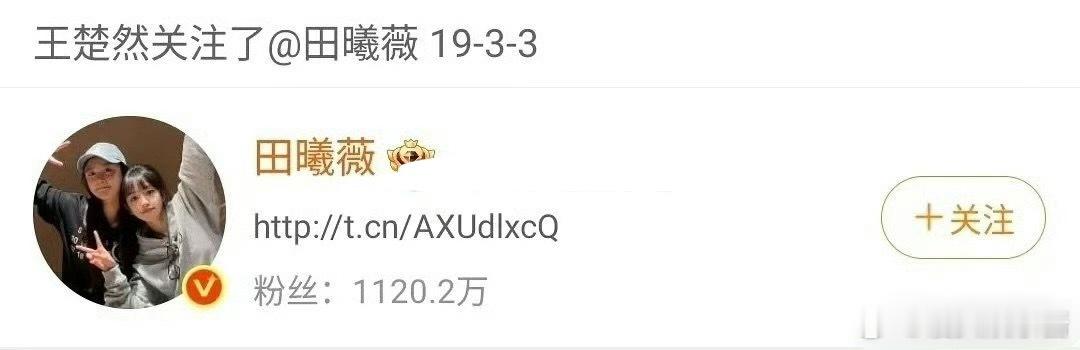 王楚然怎么连着关注然后取关田曦薇两次