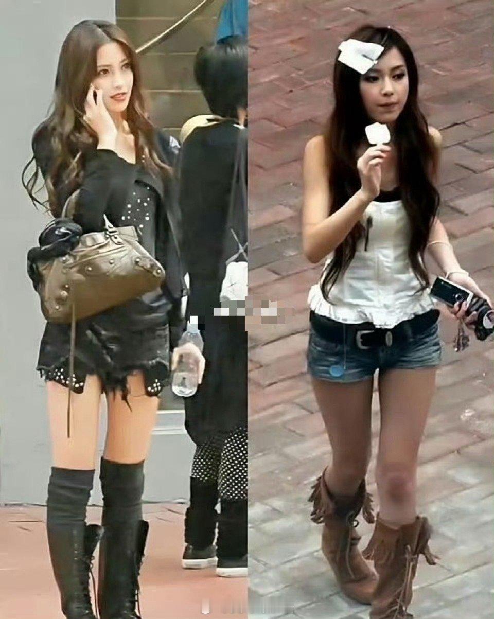 原来很久以前就流行腿套了……果然时尚是一种轮回