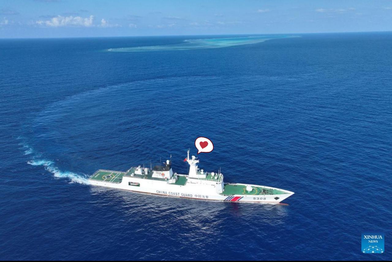 台媒今天早上7点32分爆出一条消息：大陆海警3501号船在东沙岛东北方37.8海