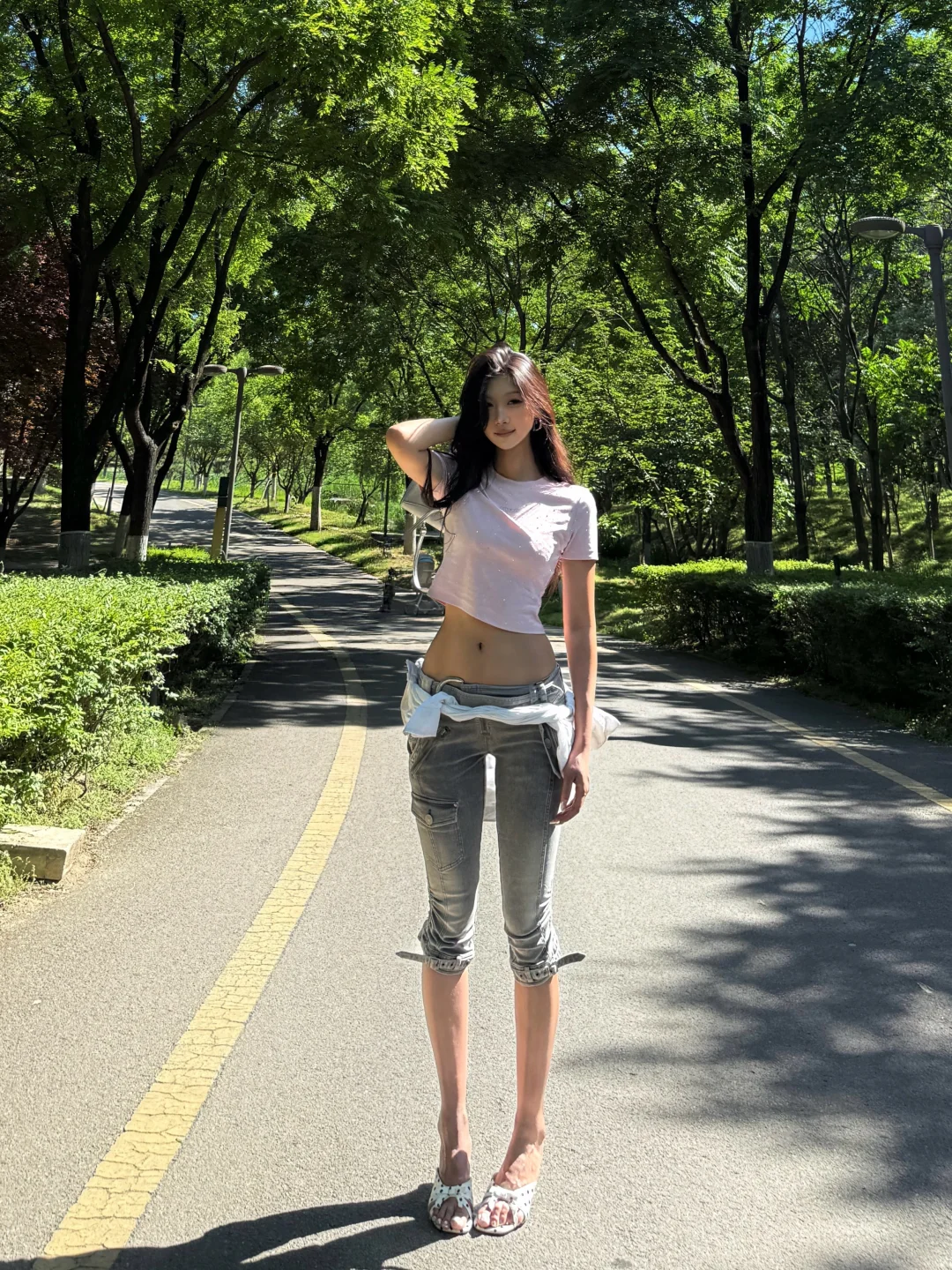 Summer outfits 五分牛仔拯救世界🌍🤠