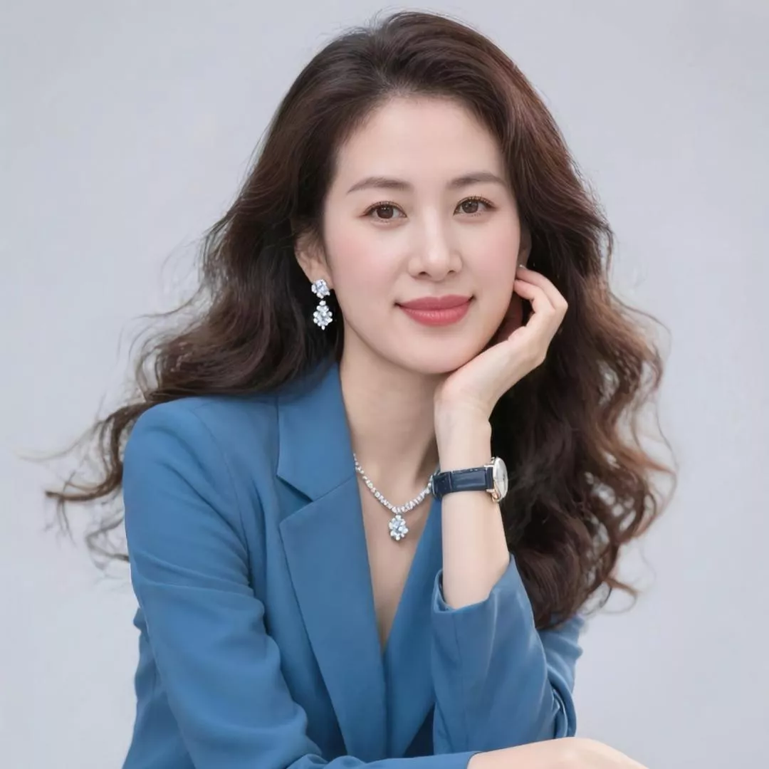 优雅知性的白领女性，自信微笑，散发魅力！