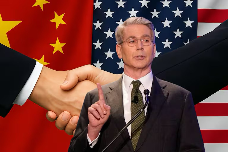 形势紧急，美国率先公布中美谈判时间表当地时间7月22日，美国财政部长贝森特公开
