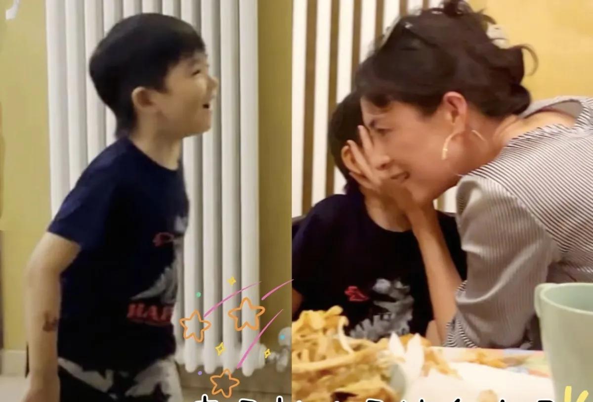 46岁章子怡带伤接娃，5岁儿子正脸曝光神似汪峰，离婚后仍为爱奔赴章子怡与汪峰离