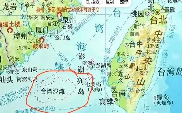 台湾浅滩的水深条件确实适合建造人工岛——8.6米的最浅水深，甚至比南海部分已建成