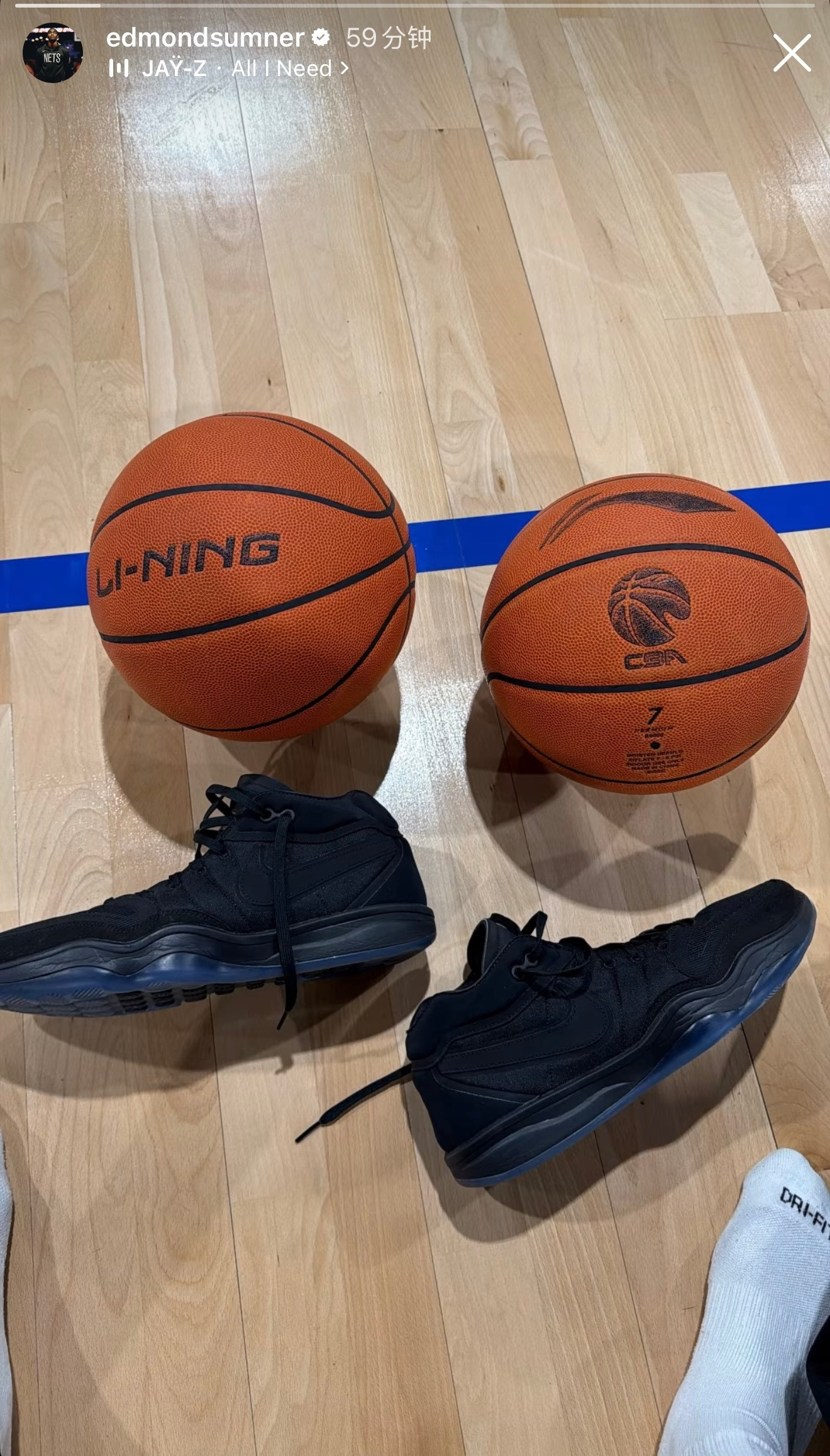 萨姆纳开始练CBA的球了[并不简单]CBA​​​