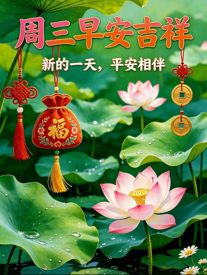 🌺☘️6./3.盛夏初临.步履安然☘️🌺🌈清晖轻叩轩窗，崭新的周三缓缓
