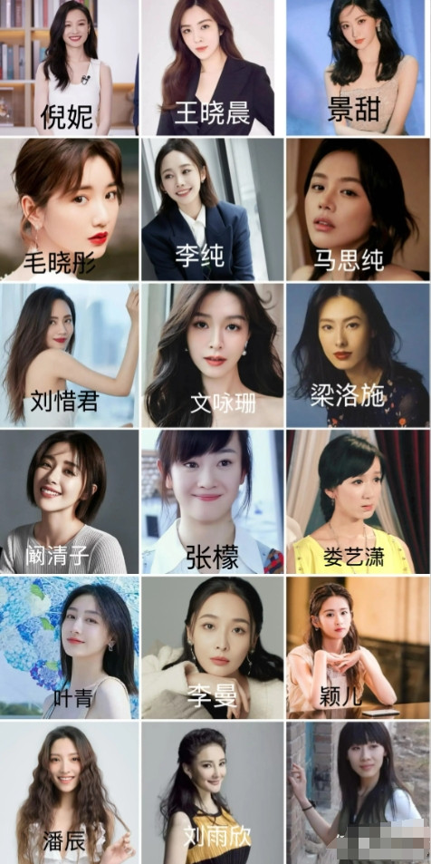 下图里18位出生于88年的女明星，以你审美来看，你觉得谁最漂亮？