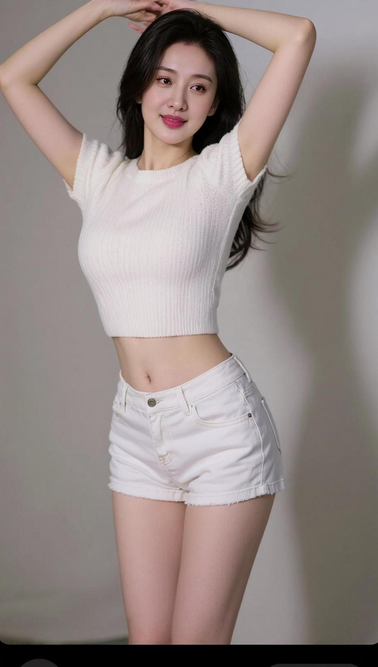 AI纯白系写真随变ai随便玩迷之角度怼脸拍你有多自律就有多美天降校花女友