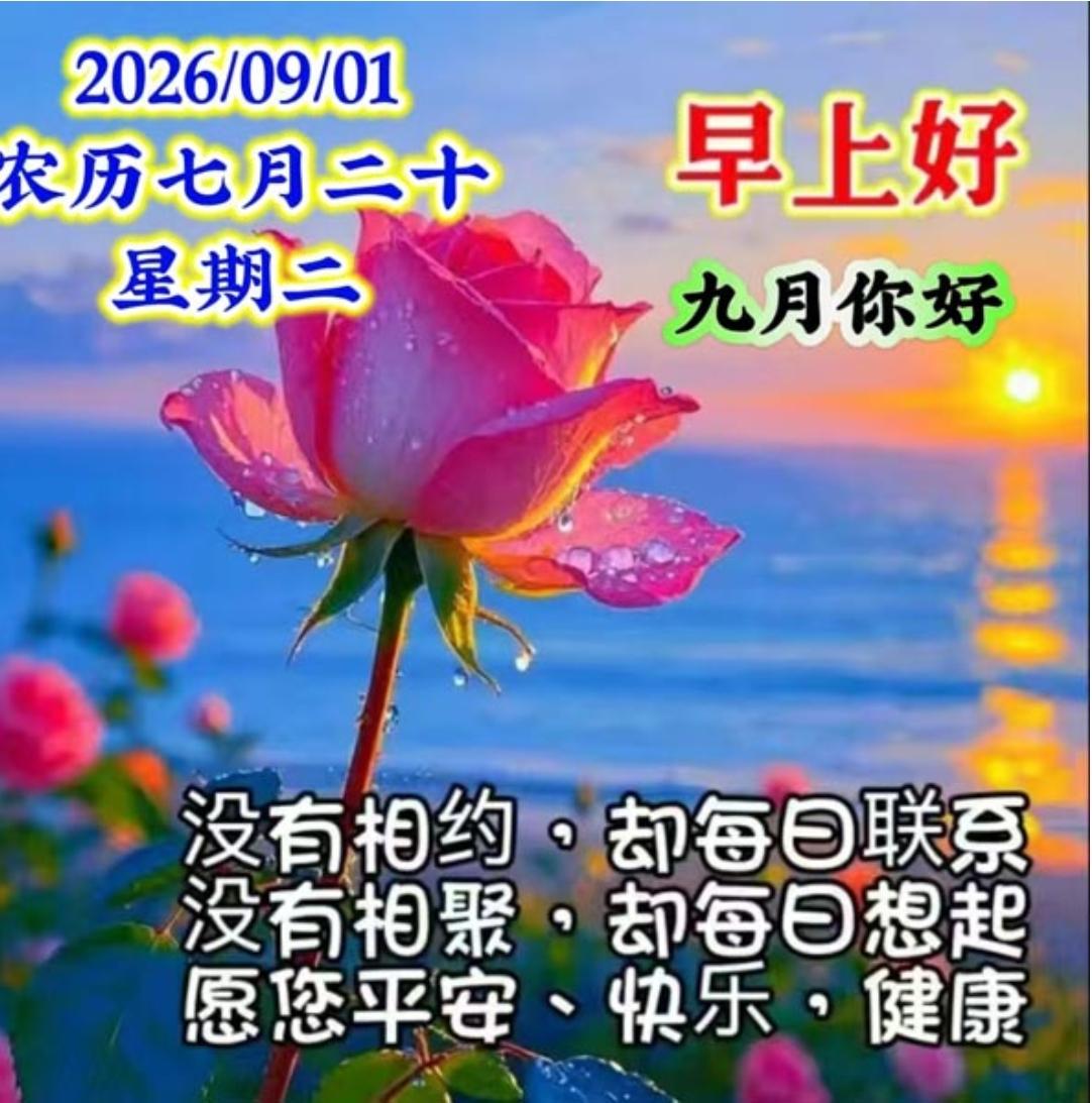 不知不觉又一天，匆匆忙忙一季季；一晃八月已过完，转眼间已到九月；时光一去