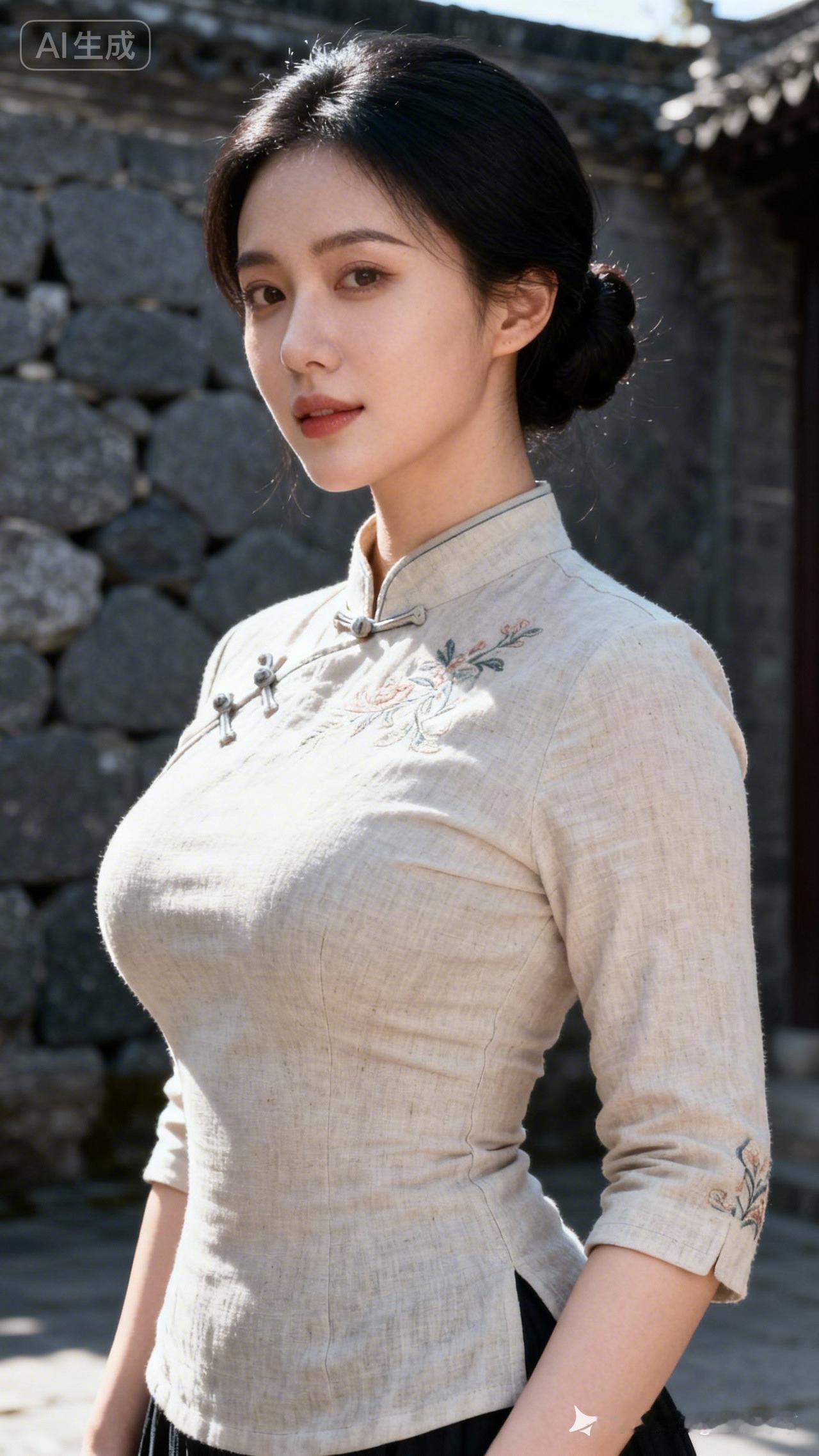 古风少女，典雅旗袍，韵味十足！