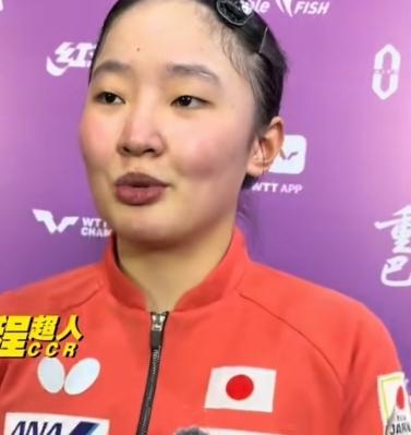 张本美和4:2赢石洵瑶！赛后接受中国媒体采访一口川普说的非常好，她全程用流利的中