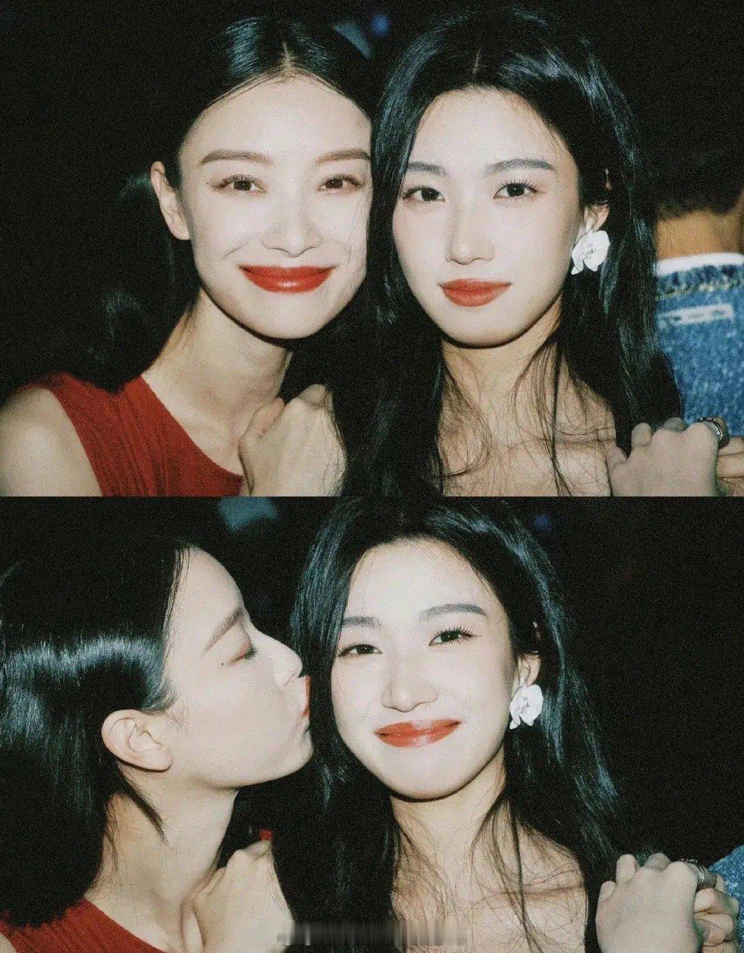 都说卢昱晓有点普但是合照好像没输过