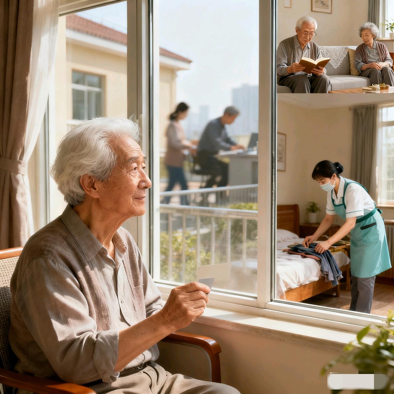 晚年的底气，从来不是有没有孩子！听人讲一位老人，每月退休金两万多，住养老院还