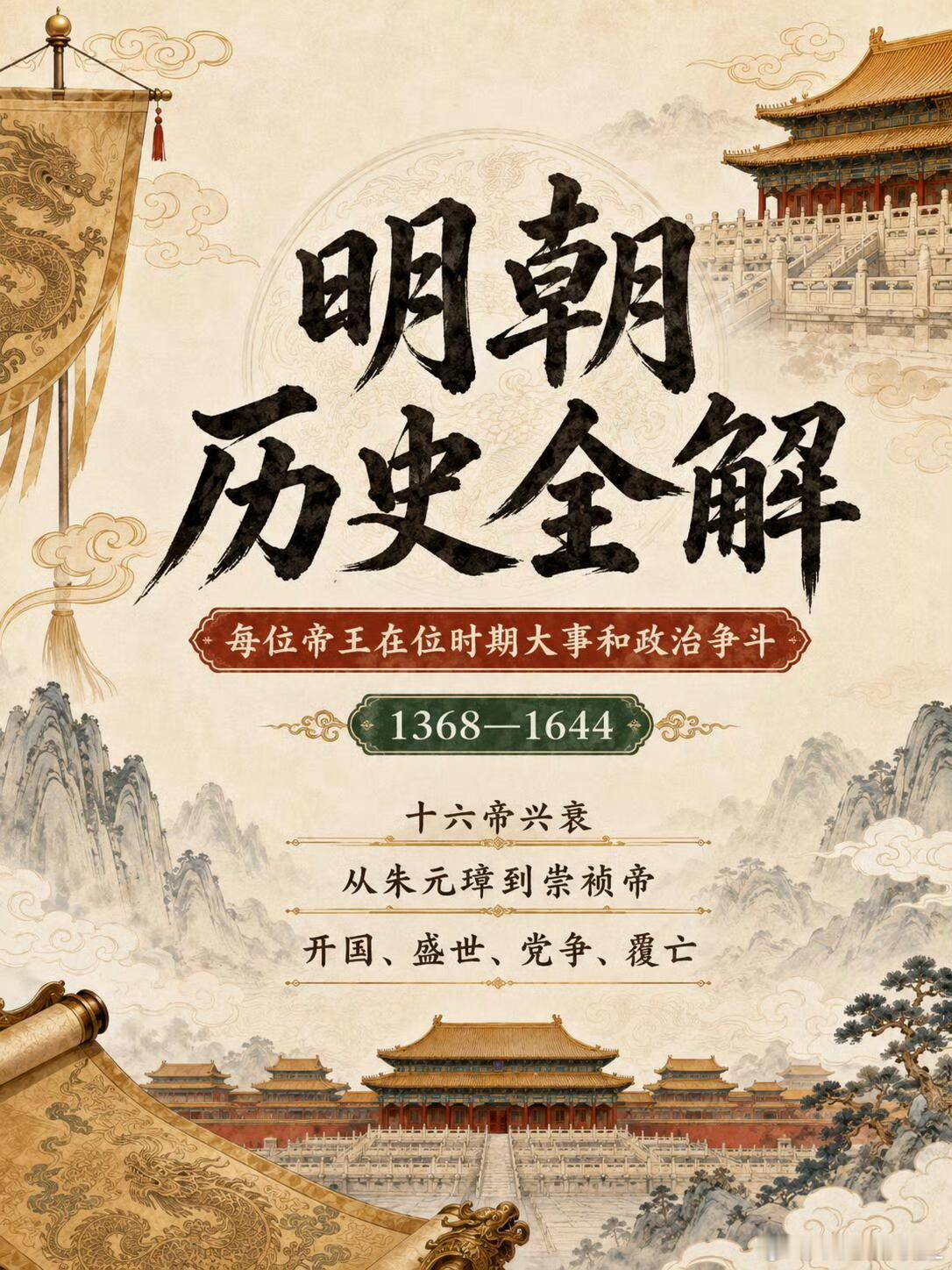 一组图了解明朝皇帝。​​​