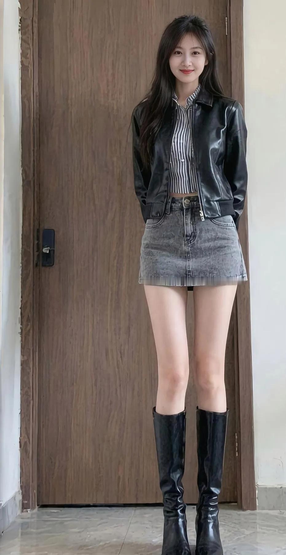 红妆映秋色，风姿动人间。