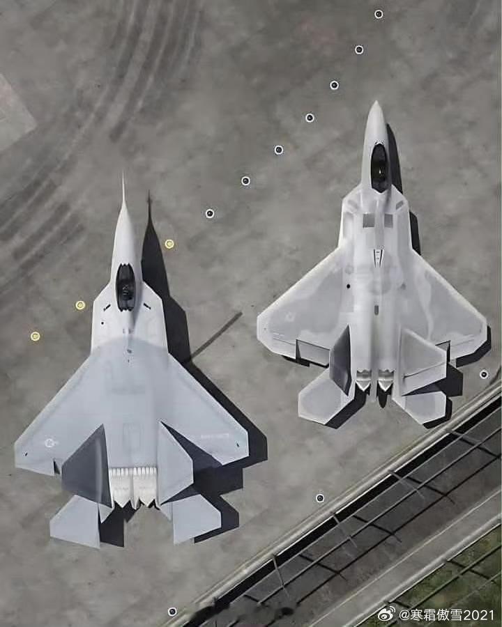 每天认识一件兵器关于KAAN气动到底像谁的问题➡️俯视图（图1图源QWERTY