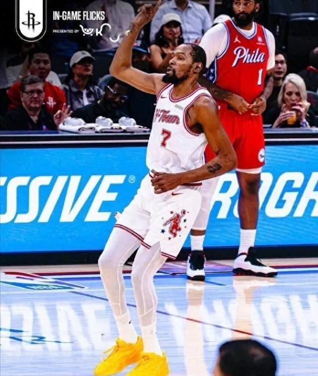 28分领先差点打水漂！杜兰特死神三分救主，火箭八连胜杀回西部第四比赛最后1分