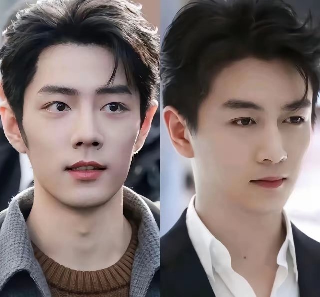 陈晓和肖战两个都是颜值身材都很棒的帅哥，肖战五官精致，面如冠玉，长得也很标致，天