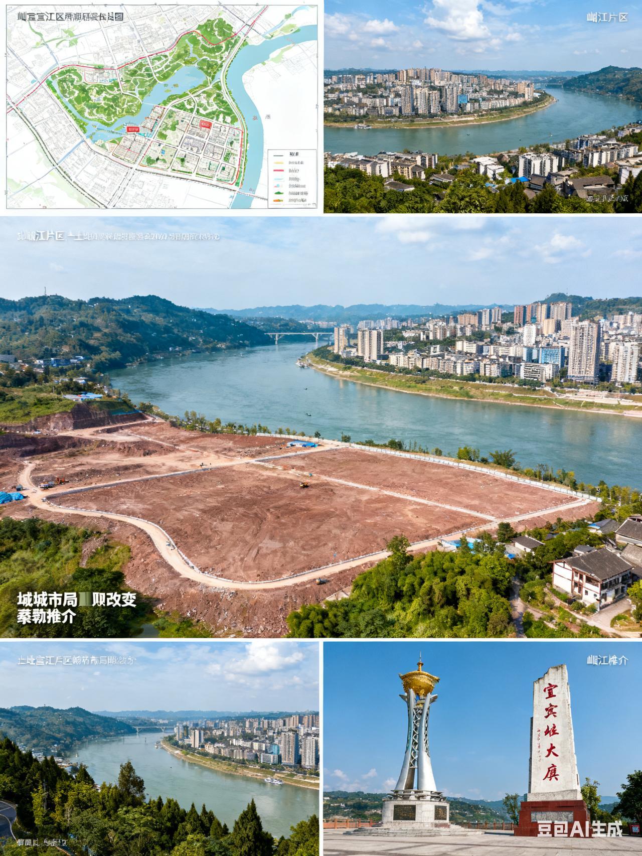 宜宾放大招！一次性推千亩地，三大片区齐发力，城市格局要变了四川宜宾城市升级