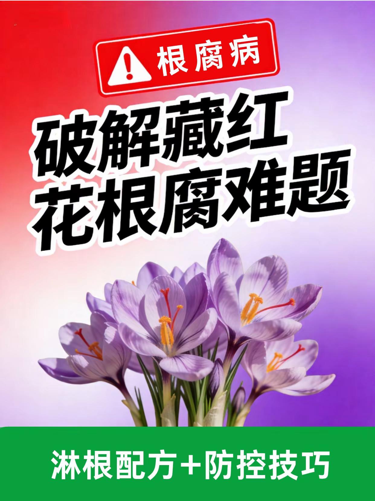 破解藏红花根腐难题！。藏红花种植根腐病