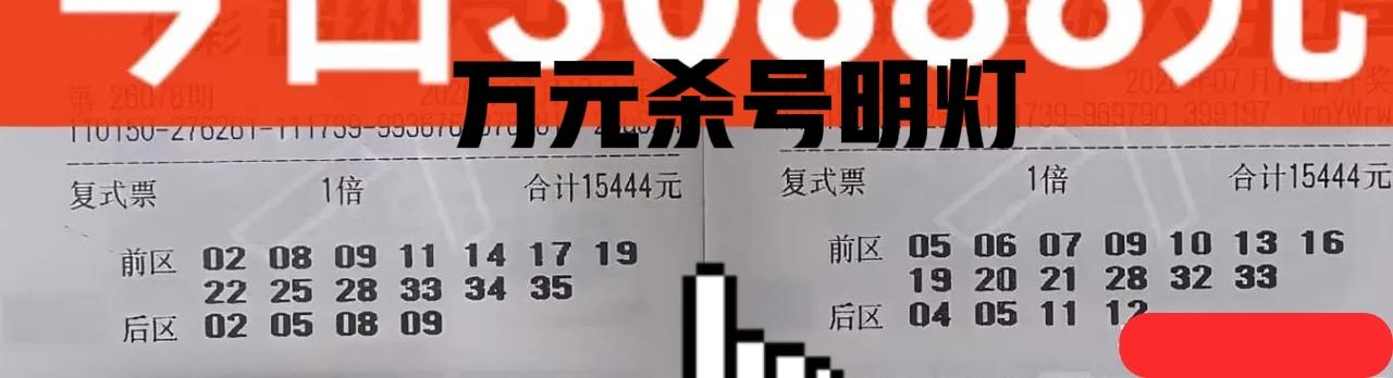 万元杀号明灯已至，这两张万元大复式来得非常早，以往多期都是带来一大堆杀号，这一期