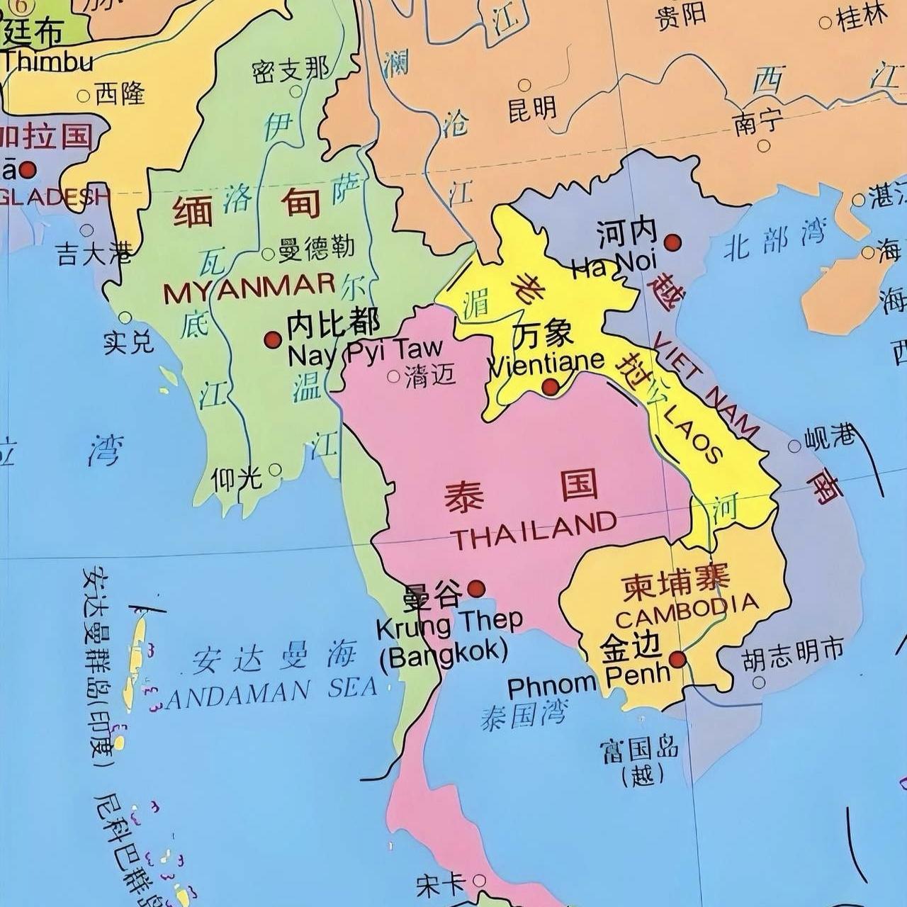 ✨老挝、柬埔寨和越南✨☑️老挝面积：23.68万平方公里，人口：约764.7