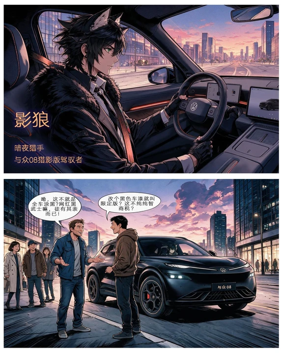 猎影·暗夜觉醒||猎影版＝简单涂黑？看完这篇漫画打破刻板印象！暗夜猎手“影狼”上线，为你解锁与众08