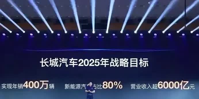 大家还记得长城汽车2024年底对外公布的——长城汽车2025年战略目标吗？