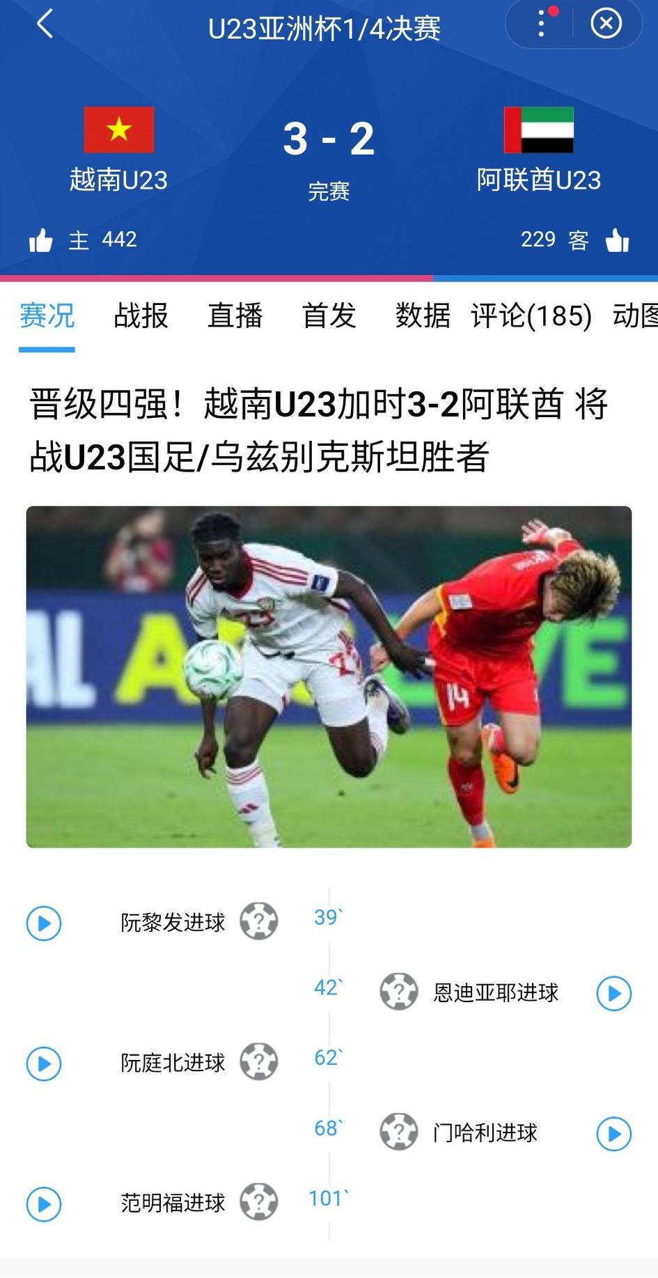 这届越南队强得可怕，我们以后再也战胜不了它。U23亚洲杯1/4决赛结束两场，日本