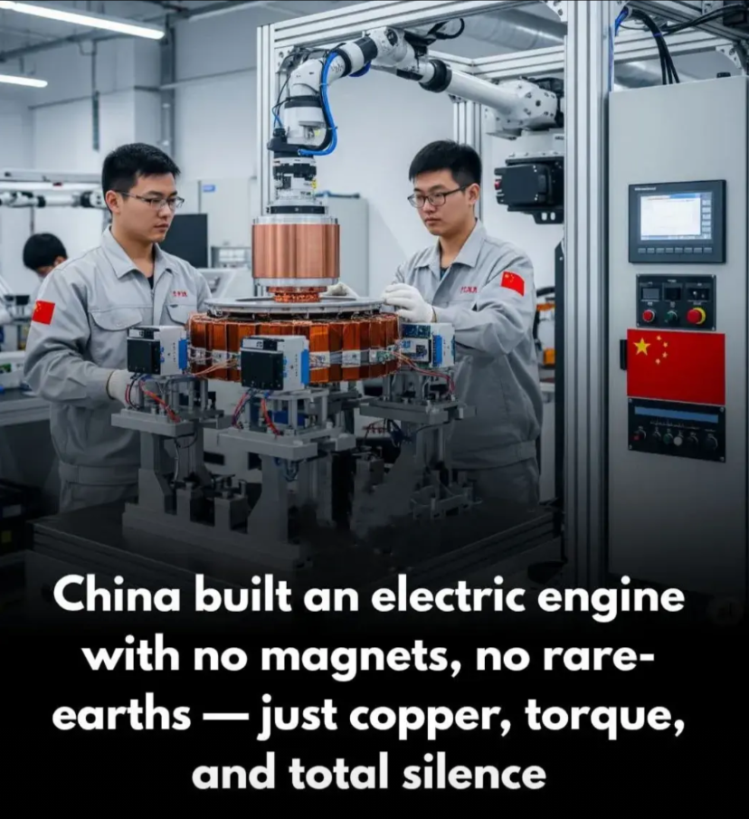 中国制造出全球首台无磁电机，纯铜驱动，静音扭矩在深圳的一家高科技实验室里，中
