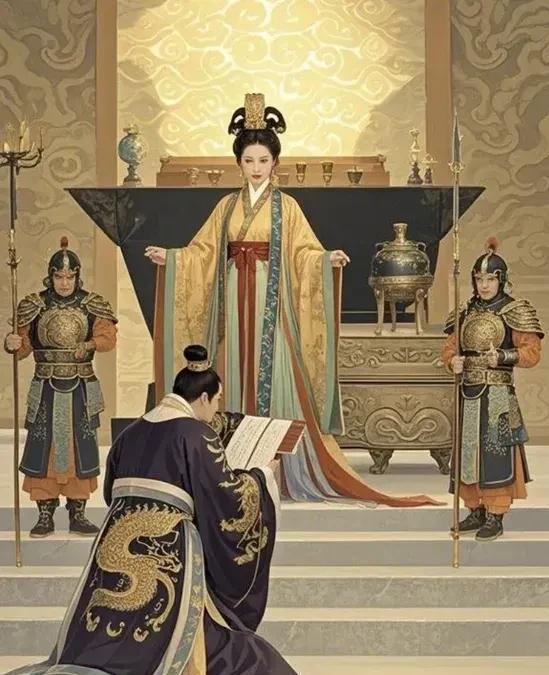 1398年，71岁朱元璋病危，嫔妃张美人领着3岁女儿前来探望，不料刚进门，朱元璋