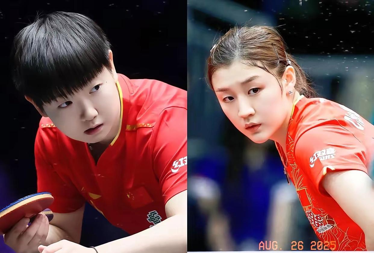 国乒双子星，孙颖莎和陈梦的技术特点有何不同？看孙颖莎打球，总觉得她像只浑身是劲