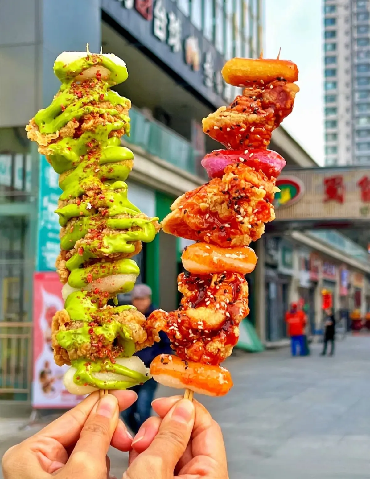 韩式炸鸡年糕串，特别的香呀