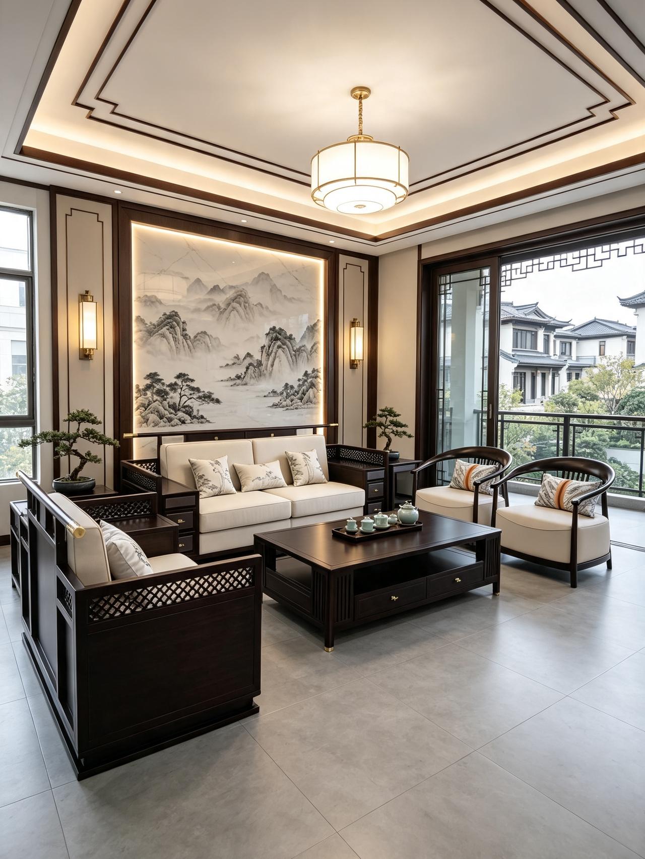 新中式沙发新中式家具全屋定制家具家具工厂实木家具