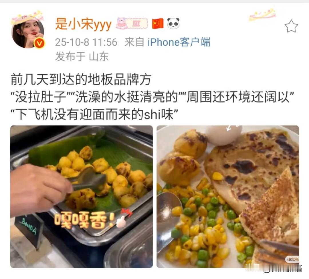 看到已经有去了印度的施工方分享了亚锦赛比赛地的伙食和酒店，他们还拍了一部分吃的，