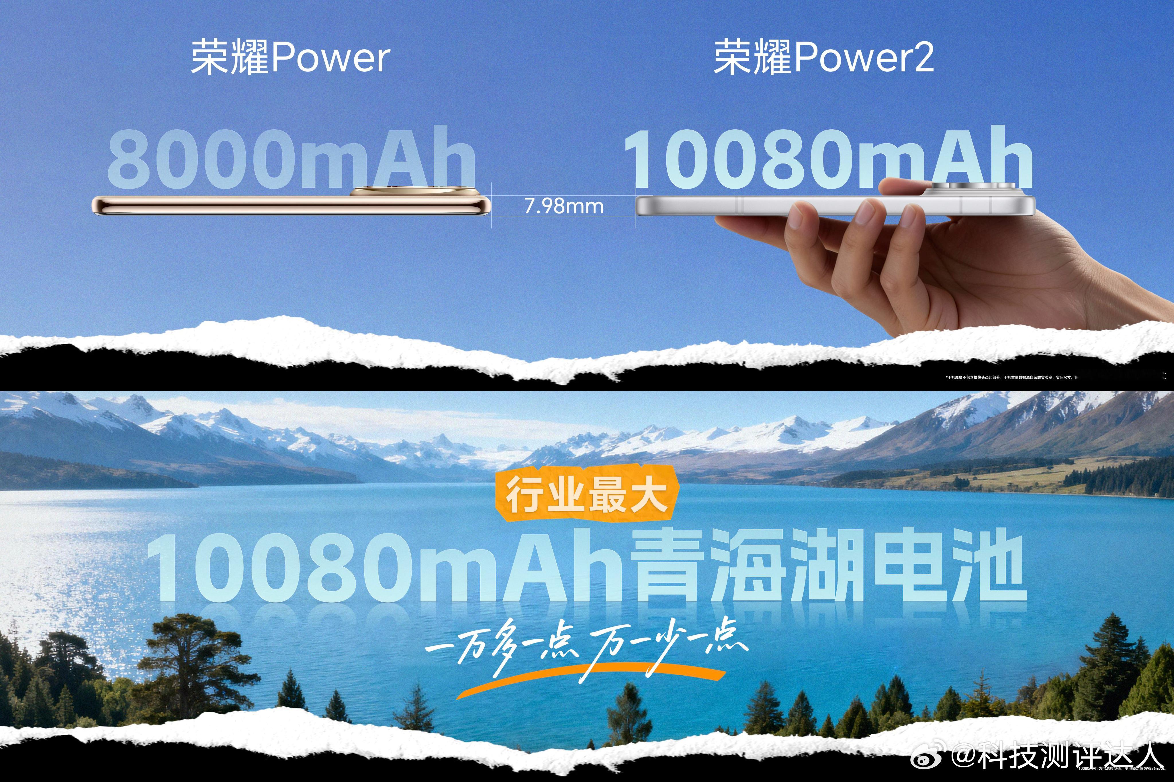 10080mAh青海湖电池，两天一充无压力，还登顶三大权威续航榜单。这次还首创平